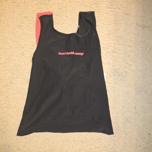Black and Red Burn Boot Camp Tank Top